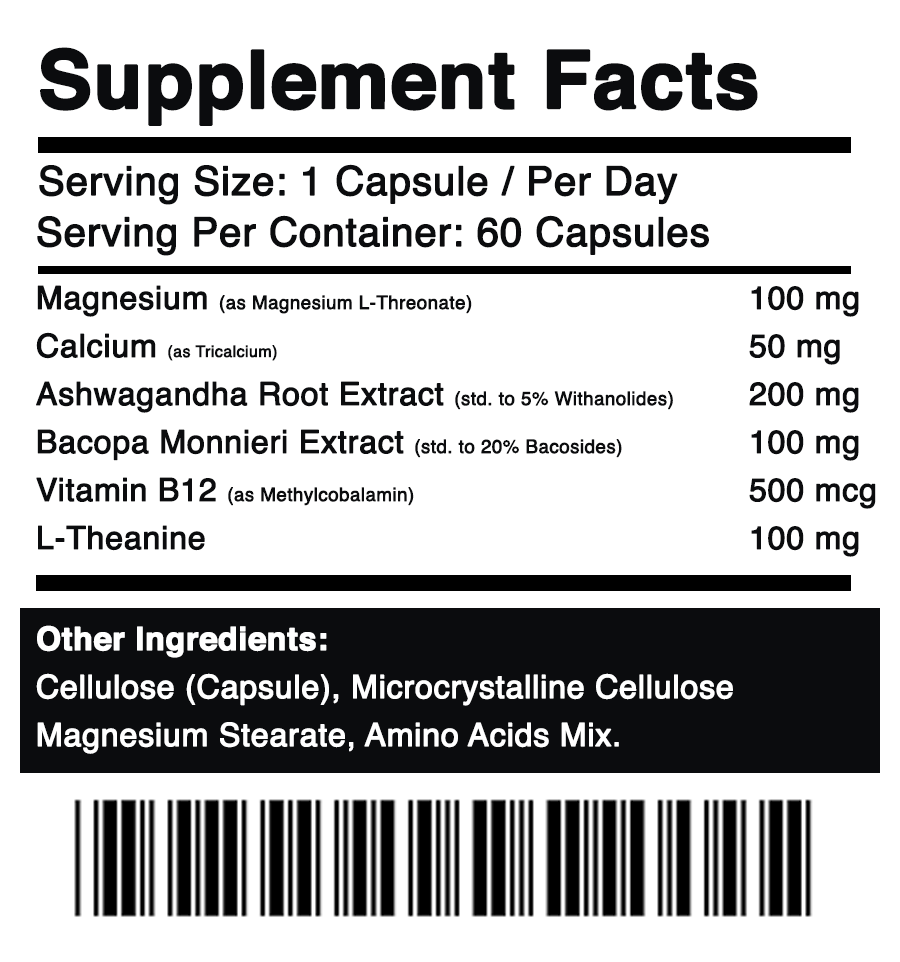 corheight Max-Plus Kit | NeuroPosture™ Supplement Facts