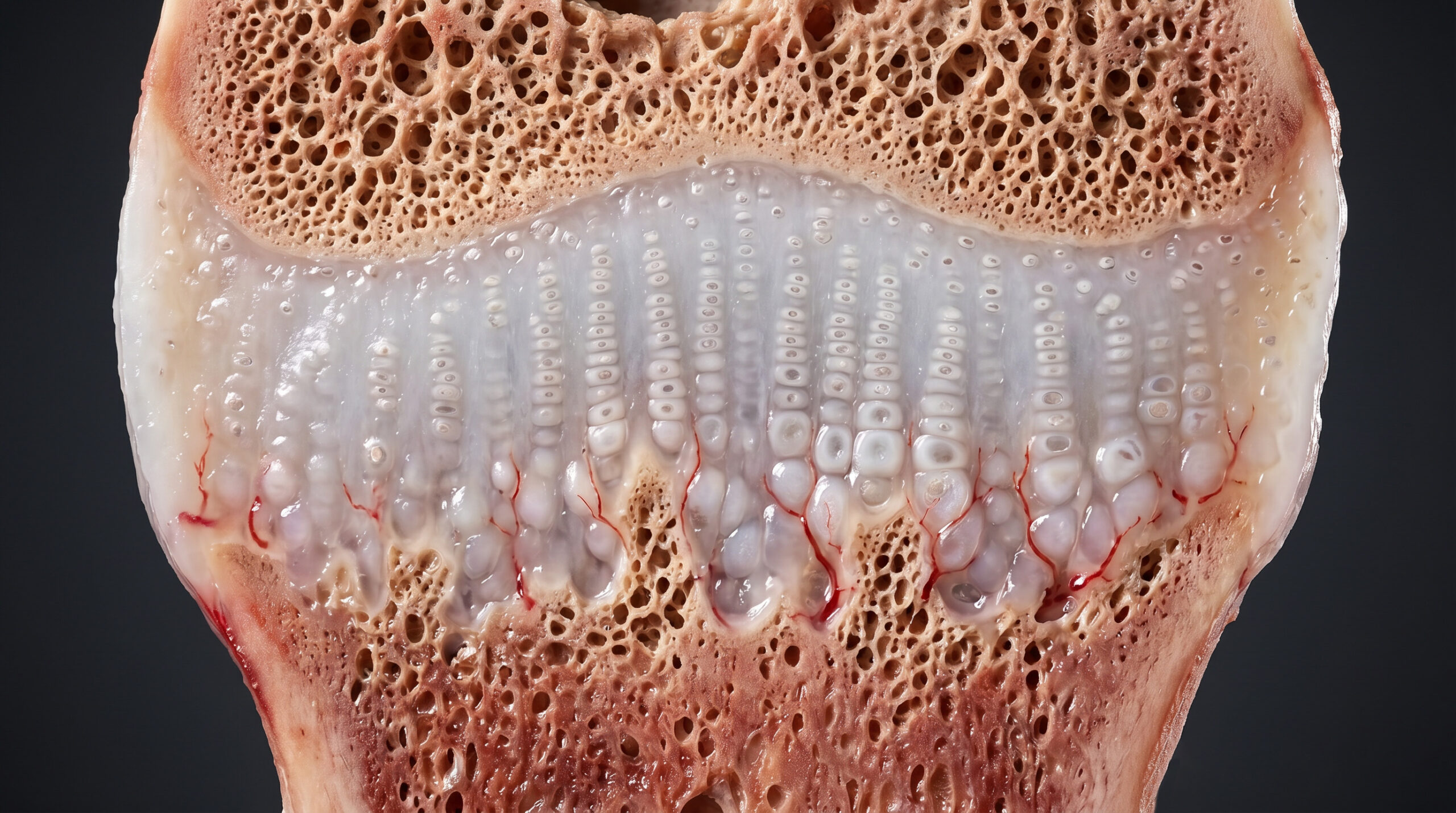 Detailed view of bone structure
